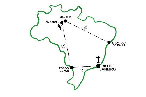 Circuit Les Incontournables du Brésil & de l'Amazonie en Privatif